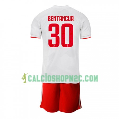 Juventus BENTANCUR 30 Bambino Maglia Trasferta 2019/2020 Manica Corta (+ Pantaloncini)